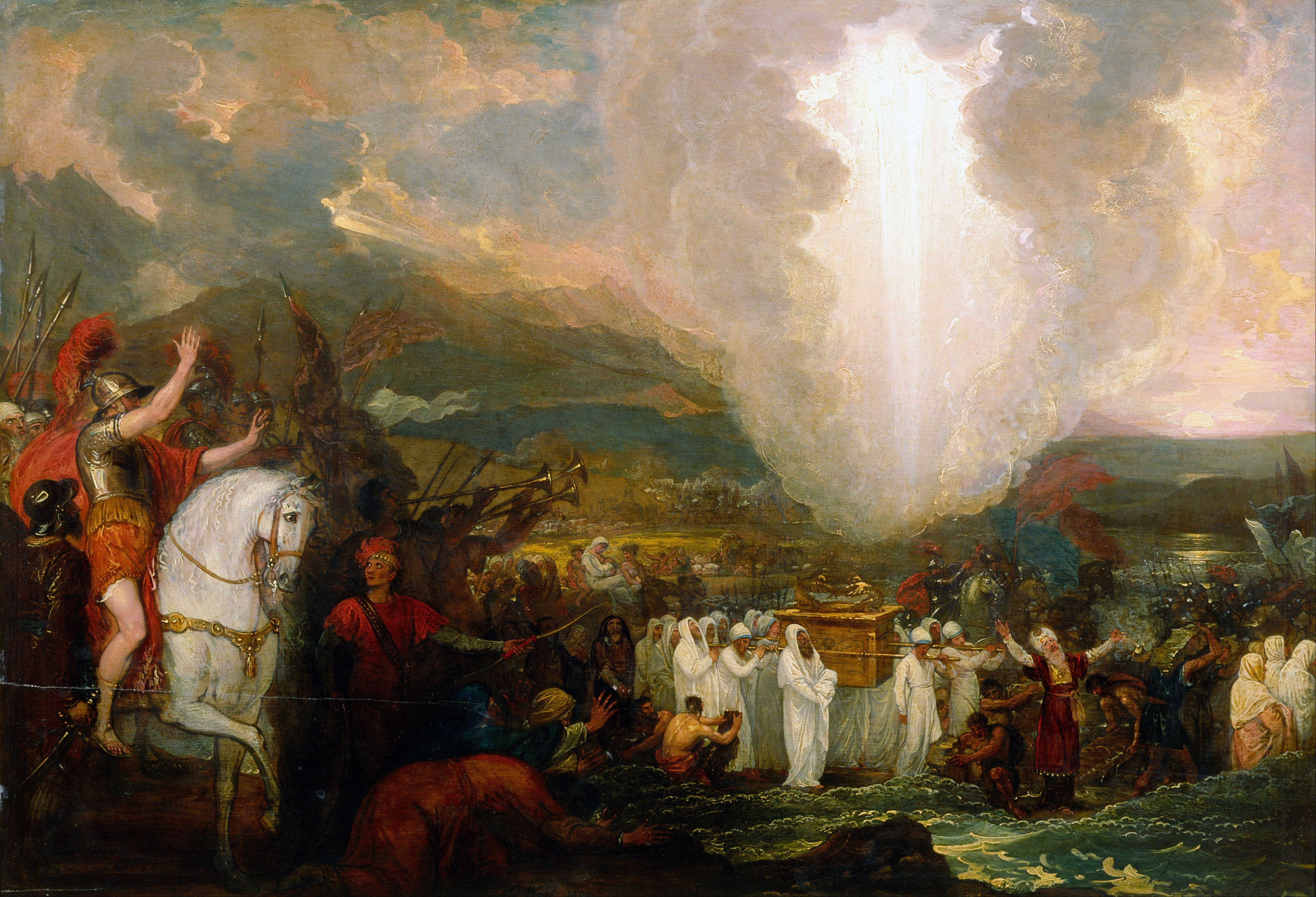 Joshua passing the River Jordan with the Ark of the Covenant by Benjamin West
