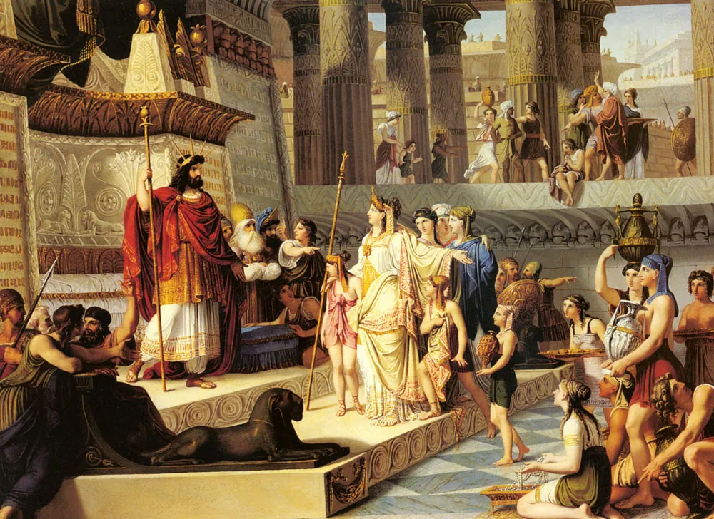 The Queen of Sheba before Solomon